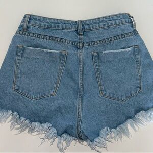 Never worn light blue jean shorts